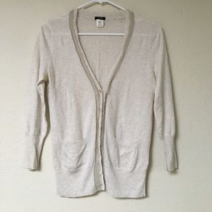 V-neck button down cardigan